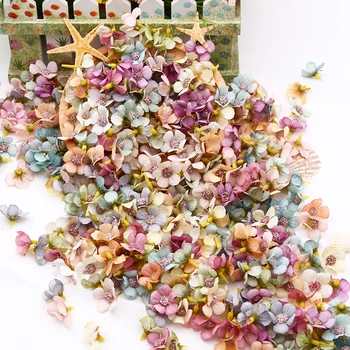50/100 adet Renkli Papatya Çiçek Kafa Mini İpek yapay çiçek Düğün Nişan Parti Ev Dekorasyonu İçin DIY Garland Headdress