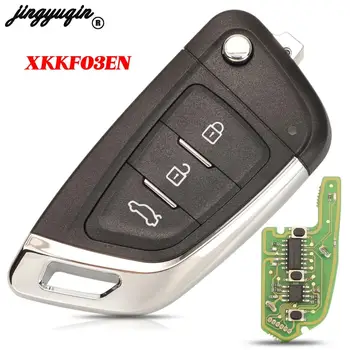 jingyuqin 3 Düğmeler Xhorse XKKF03EN VVDI Kablolu Evrensel Akıllı Uzaktan Araba Anahtarı VVDI Aracı İngilizce Sürüm