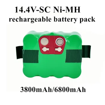 14,4 V SC Ni-Mh paketi de bateria recargable 6800 mAh aspiradora Robot barriendo için KV8 XR210 XR510 XR210A XR210B XR510B XR510D