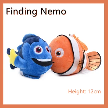 12 Cm Disney Bulma Nemo Palyaço Balığı Yumuşak peluş oyuncak Bebek Karikatür Turuncu Mavi Dory Nemo Çocuk Çocuk Yatak Odası Dekorasyon Hediyeler
