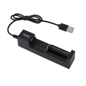 3.7 / 4.2 V 18650 pil şarj cihazı Lityum Piller şarj adaptörü USB şarj aleti Li-ion Piller için gösterge ışığı ile