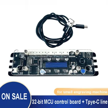 DIY Oyma Makinesi GRBL 32 Bit MCU Tip-C USB Portu Lazer 2 eksenli X / Y Ekseni kontrol panosu Çevrimdışı entegre sürücü panosu