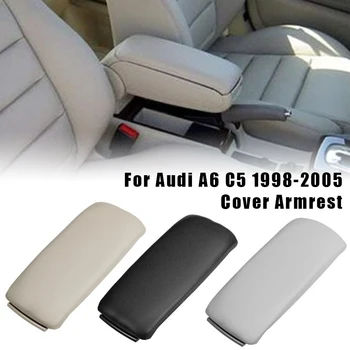 Araba Deri Kol Dayama Kapağı Merkezi Konsol Kapak Kapakları Kapağı İç saklama kutusu Audi A6 C5 1998-2005 Oto Yedek Parçaları
