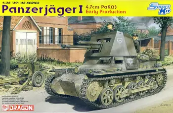 Ejderha 6258 1/35 Panzerjager I 4.7 cm Pak(t) Erken Üretim model seti