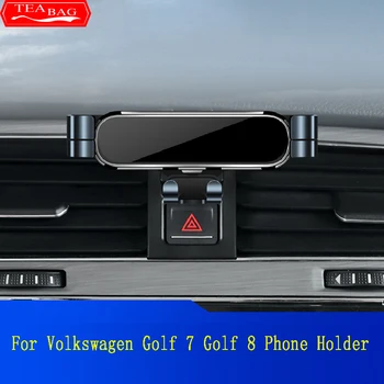 Ayar Araba telefon tutucu Vw Volkswagen Golf 7 İçin Mk7 2013-2019 Golf 8 Mk8 2020-2022 Hava Firar GPS Yerçekimi Standı Özel Montaj