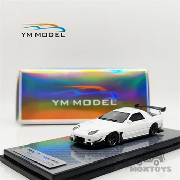 YM Modeli 1: 64 FC3S YENIDEN Amemiya Mazda RX7 beyaz Reçine Model Araba