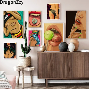 Soyut Sevgilisi Çıplak Vücut Seks Posterler Tuval Seksi Çıplak Kadın Yetişkin Resim Salonu Bar Yatak Odası Ev Dekor İçin Duvar Sanat Resim 