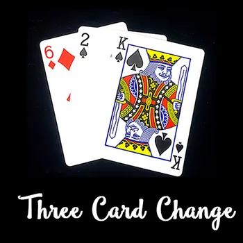 Üç Kart Değişim Iskambil Kartları Poker Sihirli Hileler Kadar Yakın Sokak Illusion Hile Mentalism Çocuk çocuk Bulmaca Oyuncak Magia Kart