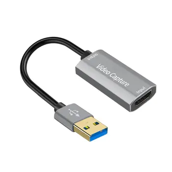 USB 3.0 Video Yakalama Kartı 1080P 60fps 4K HDMI uyumlu Video Kapmak macbook kutusu PS4 Oyun kamera Kaydedici Canlı Akış