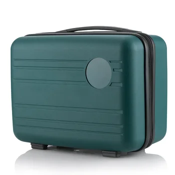 14 inç kozmetik durumda el bagajı kadın küçük hafif taşınabilir seyahat mini sevimli küçük bavul