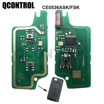 QCONTROL Araba Uzaktan Anahtar Devre 433 MHz için CITROEN C2 C3 C4 C5 Berlingo Picasso ID46 (CE0536 SORMAK/FSK, 2 Düğmeler )