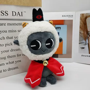 25 CM Kawaii Siyah Kuzu peluş oyuncaklar Sevimli Koyun Dolması Peluş Bebek Oyuncak Sıcak Oyunu Anime Figürü Noel Doğum Günü Hediyeleri Çocuklar İçin