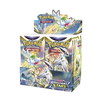 Pokémon TCG: Kılıç ve Kalkan-Parlak Yıldız Güçlendirici Ekran Kutusu (36 Paket) Pokemon Kartları Çocuk Oyuncakları Drop Shipping Toptan