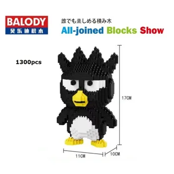Balody Mini Blokları Domuz Ayı Plastik Yapı Oyuncak Karikatür Koleksiyonu Penguen Anime Figürleri Brinquedos Çocuk Kız Hediye için