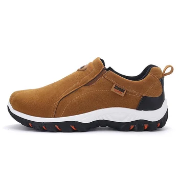 Erkek yürüyüş ayakkabısı Slip-On Rahat kaymaz Sneakers Ayakkabı Nefes Büyük Boy 48 erkek mokasen ayakkabıları Ayakkabı Lüks Spor Ayakkabı