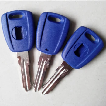 Otomatik Transponder Anahtar Kabuk İçin Fit Fiat Punto Stilo Kesilmemiş Bıçak GT15R Araba Anahtarı Durum Logo İle