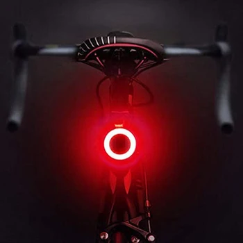 Bisiklet arka ışık USB şarj edilebilir IPX8 su geçirmez bisiklet ışık MTB kask paket çantası kuyruk lambası Çok aydınlatma modları Arka Lambası