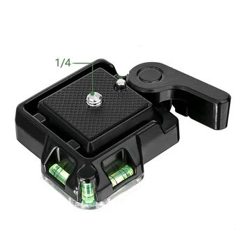 Evrensel Hızlı Bırakma Plakası Adaptörü QR-40 Kamera Braketi Kamera Tripod Monopod Topu Kafa Tabanı DSLR Kamera İçin