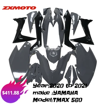 ZXMOTO Motosiklet Kaporta Tam kaporta kiti İçin 2020 2021 YAMAHA TMax 560 DX Teknoloji Max Koyu Nardo Gri Beton Güç Gri