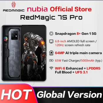 Küresel Sürüm Nubia RedMagic 7S Pro SmartPhone 6.8