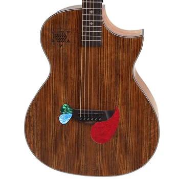 Tam hickory ahşap akustik gitar 6 dize 40 inç halk gitar EQ ile özel guitarrar yıldız ses deliği ile