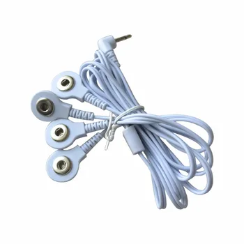 4 Adet / grup 3.5 / 2.5 mm 4 in 1 Kafa Elektrot Teller Bağlantı Kabloları Dijital ONLARCA Terapi Makine Masajı