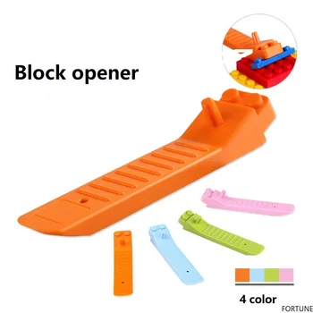 Küçük parçacık yapı taşı açacağı ve Blok paneli montaj oyuncak aksesuarları yardımcı aracı