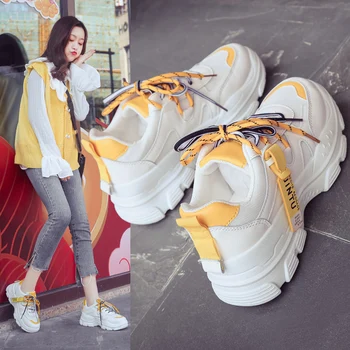2022 Kadın ayakkabısı ıns bahar Kore çok yönlü rahat sonbahar örgü küçük beyaz ayakkabı 35-44