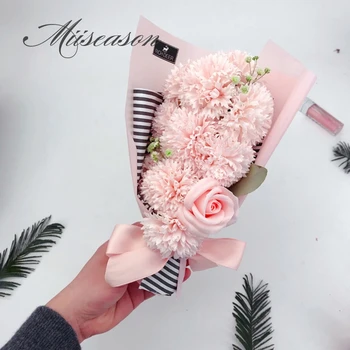 11 adet Karanfil/gül sabunu Çiçekler Hediye kutusu El Yapımı flores seti sevgililer günü anneler Öğretmenler Günü doğum günü hediyesi Çiçek