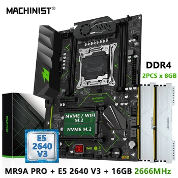 MAKİNİST E5 MR9A PRO Anakart combo Kiti İle Xeon E5 2640 V3 CPU LGA 2011-3 ve DDR4 16 GB (2 adet x 8 gb) RAM Bellek ATX