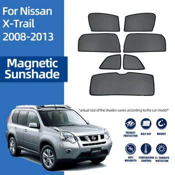 Nissan X-TRAİL için T31 2007-2014 XTRAİL Ön Cam araba güneşliği Kalkan Arka Yan Pencere Güneş Gölge Siperliği Manyetik Perde