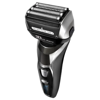 3 hız ıslak kuru şarj edilebilir tıraş makinesi temizleme elektrikli tıraş makinesi sakal elektrikli erkekler jileti yüz tıraş makinesi kablosu akülü