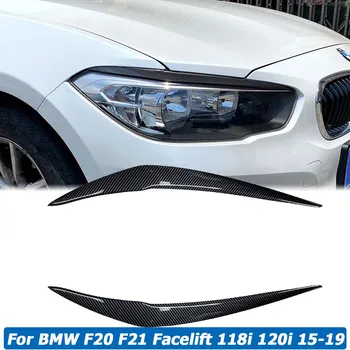F20 F21 Göz Kapakları Ön Far Kaş Yan Göz kapak Sticker BMW Facelift 118i 120i 1 Serisi 2015-2019 Araba Aksesuarları