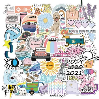 10/50 adet Vsco INS Tarzı Etiket Anime Laptop Çantası Araba Kaykay Motosiklet Kız Çocuklar için çocuk oyuncakları Serin Hayvan Sticker