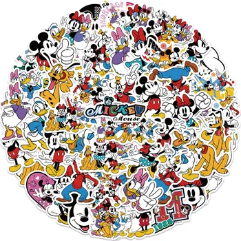 10/30/50 adet Disney Sevimli Mickey Mouse Graffiti Çıkartmalar Karikatür Çıkartması Çocuk Oyuncak Karalama Defteri Dizüstü Telefon Bagaj su geçirmez etiket