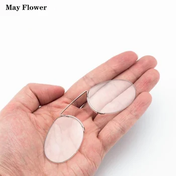 Mayıs Çiçek Köpük Burun Gözlük Pince-Nez Klip okuma gözlüğü Köpük Büyüteç Gözlük Erkekler Büyüteç Taşınabilir Bacaksız Gözlük пенсне