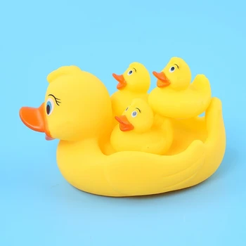 Ördekler Komik Su Yüzen Oyuncak Duş Doğum Günü Parti Malzemeleri için Set Çocuklar ile Mutlu Banyo An Keyfini toksik Olmayan